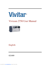 Vivitar ViviCam 2750 User Manual