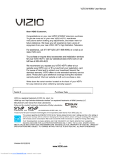 Vizio M160MV User Manual