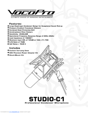 VocoPro STUDIO-C1 Owner's Manual