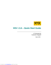 Wyse WSI 1.3.6 Quick Start Manual