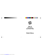 X10 CK11A Owner's Manual