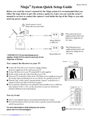 X10 Ninja VK74A Quick Setup Manual