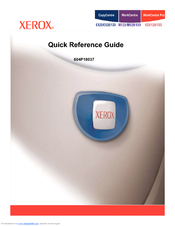 Xerox WorkCentre Pro 133 Quick Reference Manual