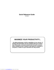 Xerox WorkCentre Pro 65 Quick Reference Manual