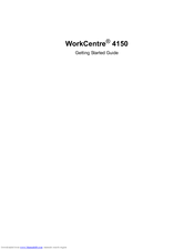 Xerox 4150xf - WorkCentre B/W Laser Getting Started Manual