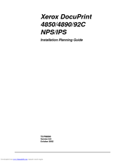 Xerox DocuPrint 92C Installation Planning Manual