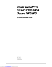 Xerox DocuPrint 2000 Series User Manual