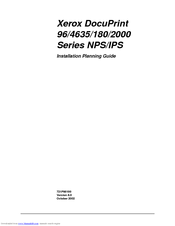 Xerox DocuPrint 2000 Series Installation Planning Manual