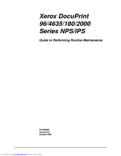 Xerox DocuPrint 2000 NPS Series Reference Manual