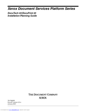 Xerox DocuPrint 65 Installation Planning Manual