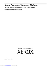 Xerox DocuTech 75 Installation Planning Manual