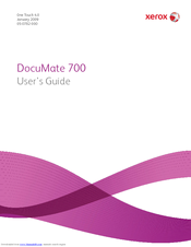 Xerox DocuMate 700 User Manual