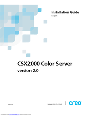 Xerox CSX 2000 Installation Manual