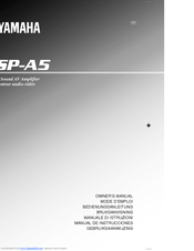 Yamaha DSP-A5 Owner's Manual