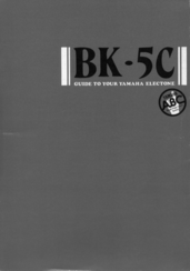 Yamaha Electone BK-5C User Manual