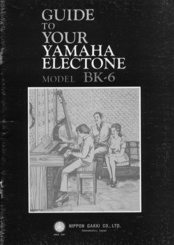 Yamaha Electone BK-6 Playing Manual
