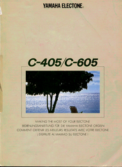 Yamaha Electone C-405 User Manual