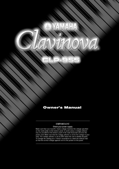 Yamaha Clavinova CLP-955 Owner's Manual
