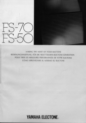 Yamaha Electone FS-70 User Manual