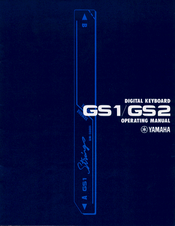 Yamaha GS2 Operating Manual