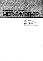 Yamaha MDR-2P User Manual