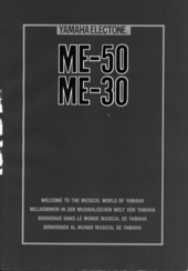 Yamaha Electone ME-30 User Manual
