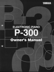 Yamaha P-300 Owner's Manual