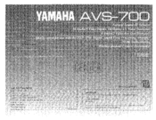 Yamaha AVS-700 Owner's Manual