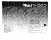 Yamaha T-1020 Owner's Manual