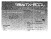 Yamaha TX-500U Owner's Manual