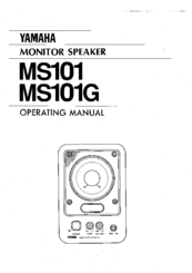 Yamaha MS101 Operatiing Manual