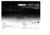 Yamaha YST-A5 Owner's Manual