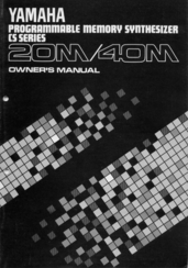 Yamaha CS-40M Owner's Manual