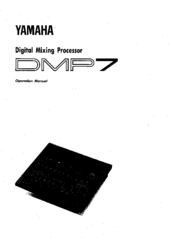 Yamaha DMP7 Operation Manual