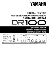 Yamaha DR100 Operation Manual