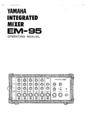 Yamaha EM-95 Operating Manual