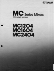 Yamaha MC1204 Operating Manual