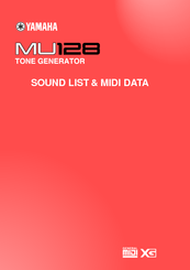 Yamaha MU128 Sound List & Midi Data