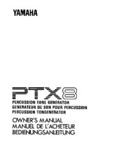 Yamaha PTX8 Owner's Manual