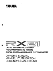 Yamaha RX-21 Owner's Manual