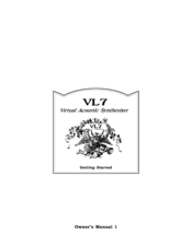 Yamaha VL7 Owner's Manual