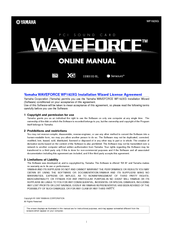 Yamaha WaveForce WF192XG Online Manual