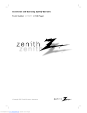 Zenith DVB211 Installation And Operating Manual
