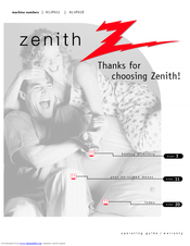 Zenith H13P01L Operating Manual