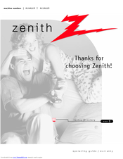 Zenith A25A02D Operating Manual