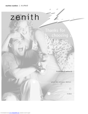 Zenith A13P02D Operating Manual
