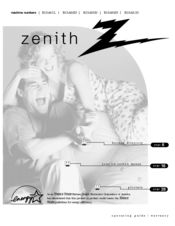 Zenith B19A21D Operating Manual