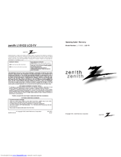 Zenith L10V22 Operating Manual