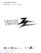 Zenith L17W36DVD Operating Manual