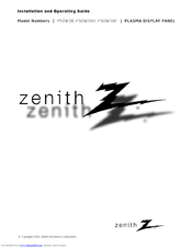 Zenith P50W38H Installation And Operating Manual